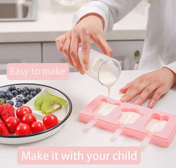 Silicone Popsicle Mold, New Animal Design Ice Pop Maker, Ice Mold With Stick And Lid Silicone Popsicle Mold, New Animal Design Ice Pop Maker, Ice Mold With Stick And Lid